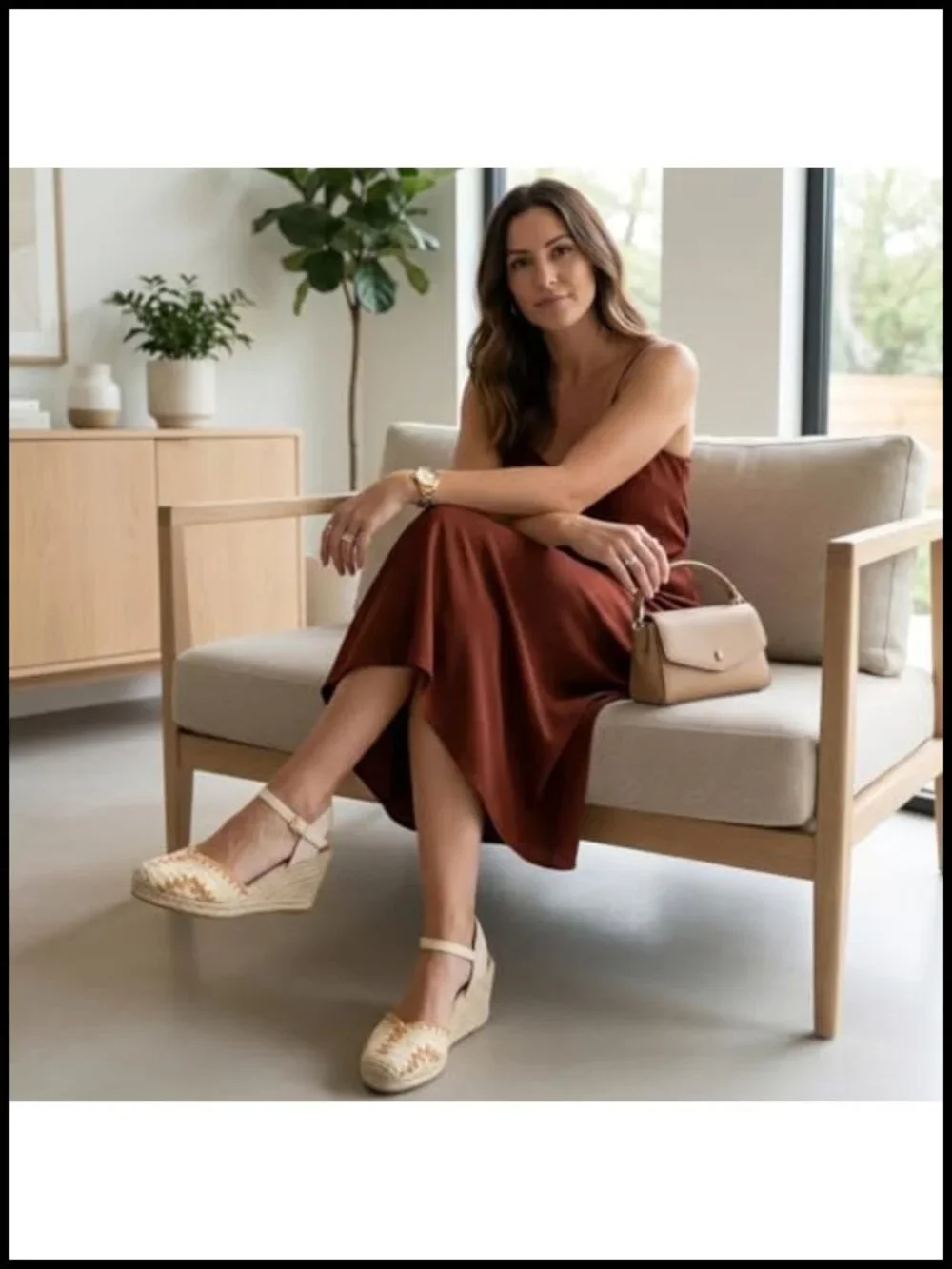 Raffia Espadrilles Wedges with Adjustable Ankle Strap